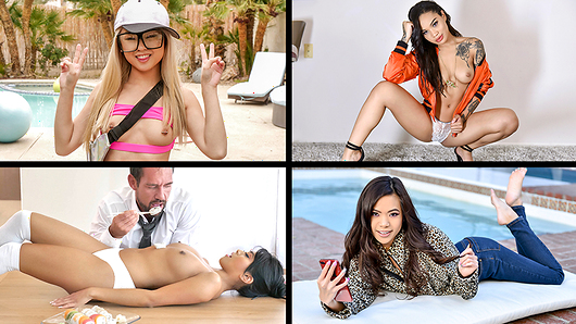 Watch Honey Gold, Ember Snow, Jasmine Grey, Vina Sky, Lulu Chu, Kimmy Kimm and Elle Lee now!